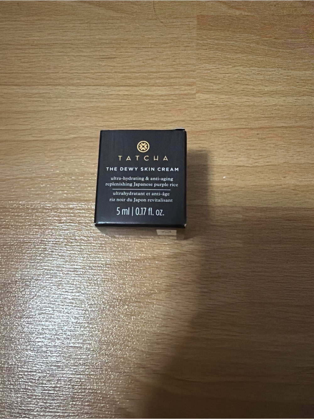 Tatcha Dewy Skin Cream Jar - Black with Gold Logo